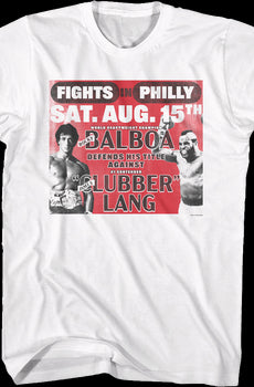 Fights In Philly Rocky Balboa vs Clubber Lang Rocky T-Shirt