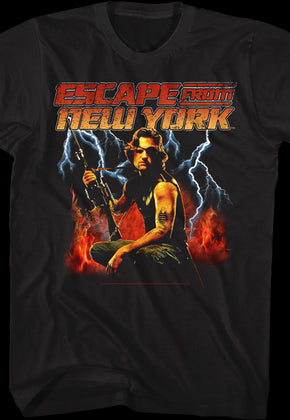 Fire And Lightning Escape From New York T-Shirt