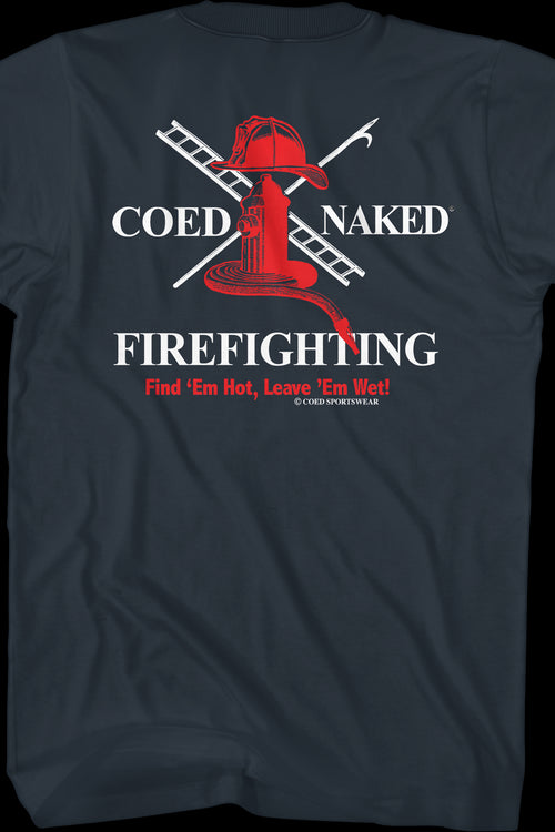 Firefighting Coed Naked T-Shirtmain product image