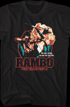 First Blood Part II Collage Poster Rambo T-Shirt