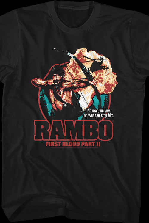 First Blood Part II Collage Poster Rambo T-Shirtmain product image