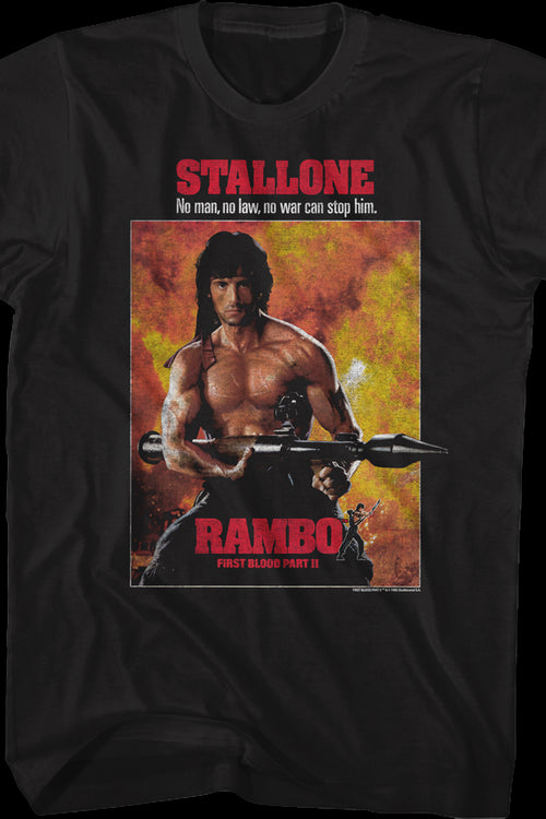 First Blood Part II Poster Rambo T-Shirtmain product image