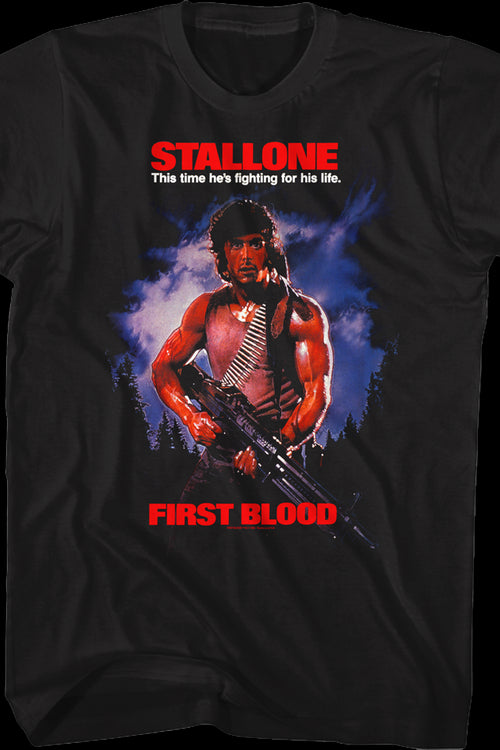 First Blood Poster Rambo T-Shirtmain product image