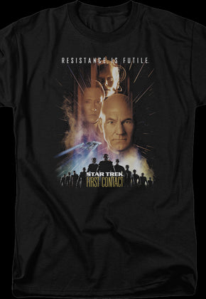 First Contact Poster Star Trek T-Shirt