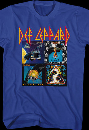 First Four Album Covers Def Leppard T-Shirt