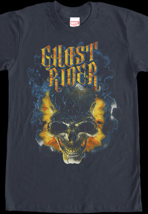 Flaming Skull Ghost Rider T-Shirt