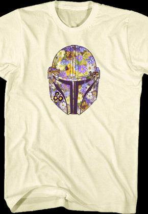 Floral Helmet Mandalorian Star Wars T-Shirt