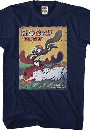 Flying Squirrel Rocky and Bullwinkle T-Shirt