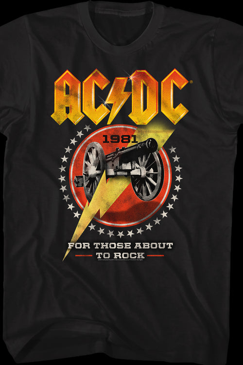 For Those About To Rock 1981 ACDC Shirtmain product image