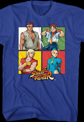 Four Squares Street Fighter T-Shirt
