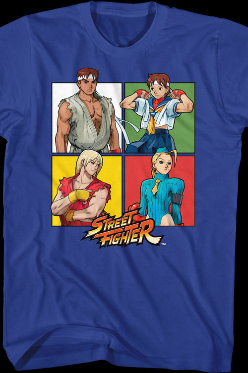 Four Squares Street Fighter T-Shirtmain product image