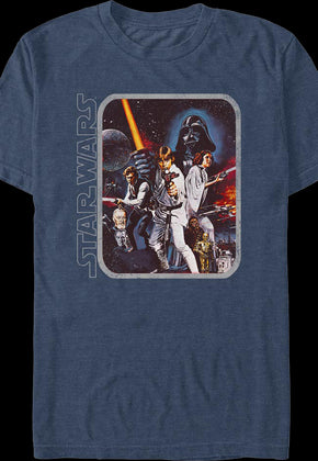 Framed Episode IV Poster Star Wars T-Shirt