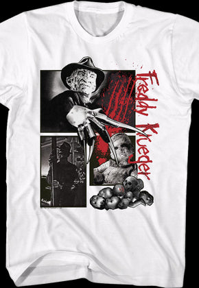 Freddy Krueger Collage Nightmare On Elm Street T-Shirt