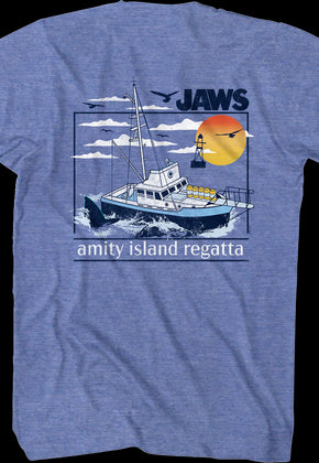 Front & Back Amity Island Regatta Jaws T-Shirt