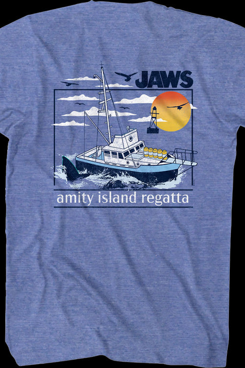 Front & Back Amity Island Regatta Jaws T-Shirtmain product image
