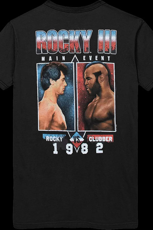 Front & Back Rocky vs. Clubber Rocky III T-Shirtmain product image