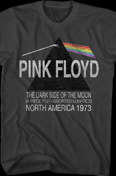 The Dark Side of the Moon North America 1973 Pink Floyd T-Shirt