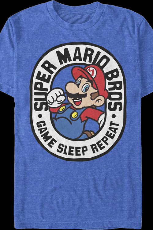 Game Sleep Repeat Super Mario Bros. Nintendo T-Shirtmain product image