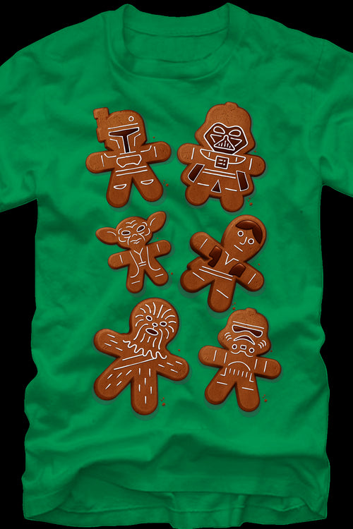 Gingerbread Star Wars Christmas T-Shirtmain product image