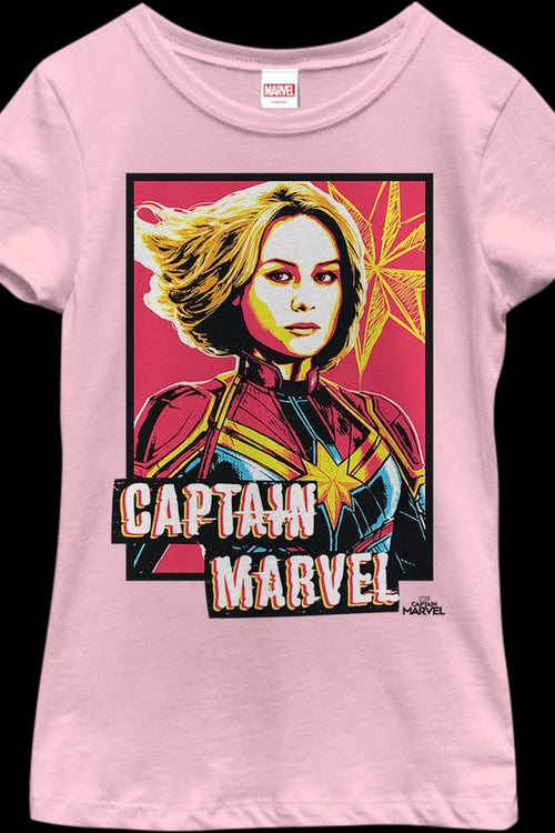 Girls Captain Marvel Shirtmain product image