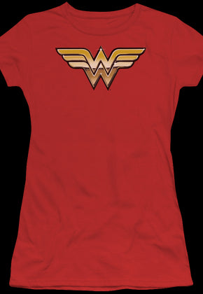 Ladies Golden Logo Wonder Woman T-Shirt