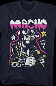 Graffiti Macho Man Randy Savage T-Shirt
