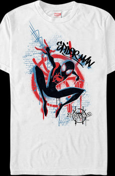 Graffiti Spider-Man Into The Spider-Verse T-Shirt