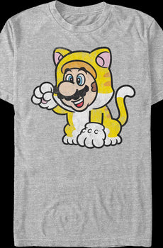 Gray Cat Mario Super Mario Bros. T-Shirt