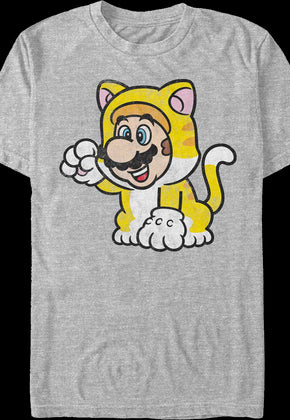Gray Cat Mario Super Mario Bros. T-Shirt