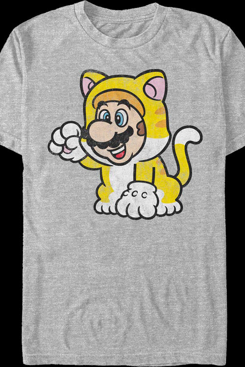 Gray Cat Mario Super Mario Bros. T-Shirtmain product image