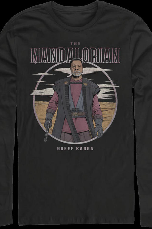 Greef Karga Illustration The Mandalorian Star Wars Long Sleeve Shirtmain product image