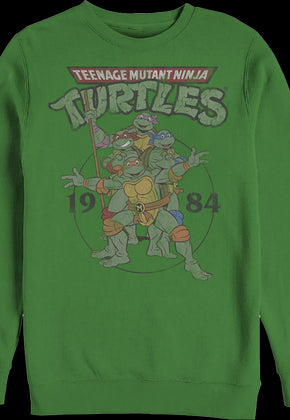 Green 1984 Teenage Mutant Ninja Turtles Sweatshirt