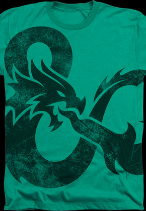 Green Big Print Logo Dungeons & Dragons T-Shirt