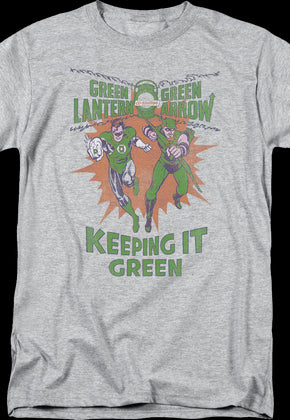 Green Lantern And Green Arrow Keeping It Green DC Comics T-Shirt
