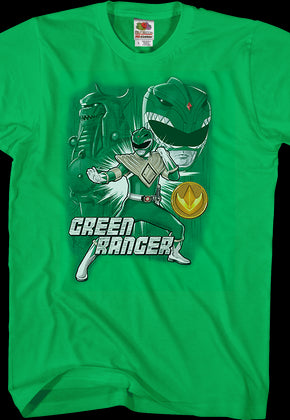 Green Ranger Mighty Morphin Power Rangers T-Shirt