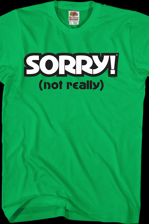 Green Sorry T-Shirtmain product image