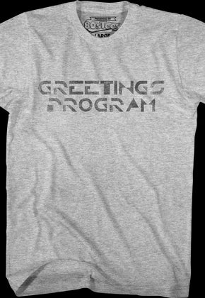 Greetings Program Tron T-Shirt