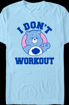 Grumpy Bear I Don't Workout Care Bears T-Shirt