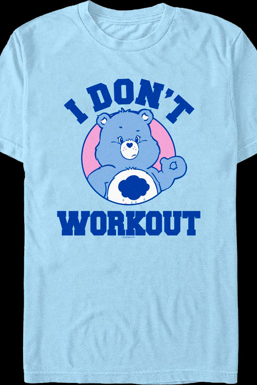 Grumpy Bear I Don't Workout Care Bears T-Shirtmain product image