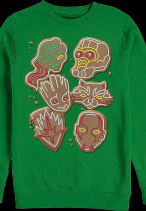 Guardians Of The Galaxy Christmas Cookies Marvel Comics Sweatshirt