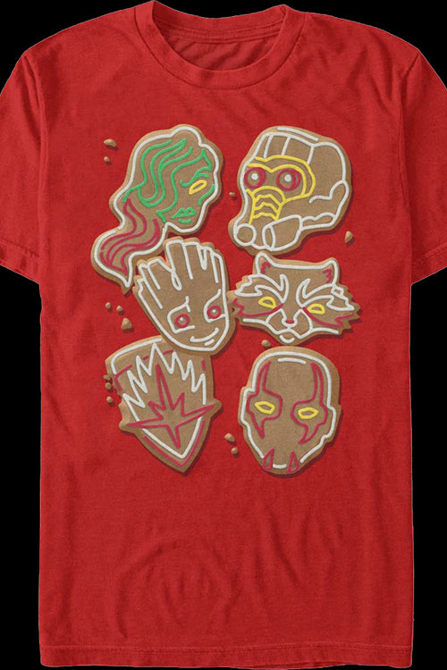 Guardians Of The Galaxy Christmas Cookies Marvel Comics T-Shirtmain product image