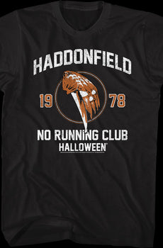 Haddonfield No Running Club Halloween T-Shirt