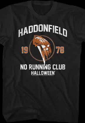 Haddonfield No Running Club Halloween T-Shirt
