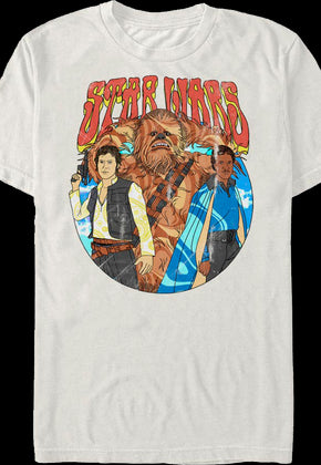 Han Solo Chewbacca Lando Calrissian Star Wars T-Shirt