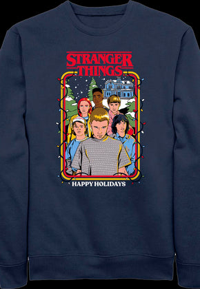 Happy Holidays Stranger Things Sweatshirt