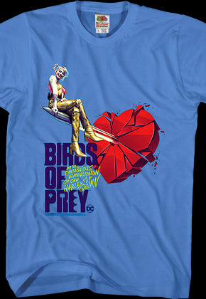 Harley Quinn Shattered Heart Birds Of Prey T-Shirt