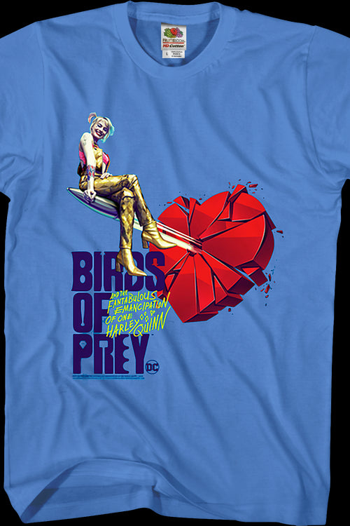 Harley Quinn Shattered Heart Birds Of Prey T-Shirtmain product image