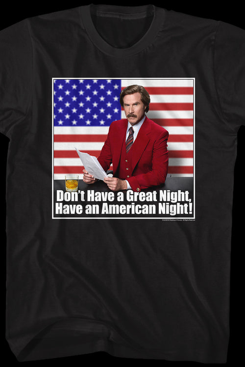 Have an American Night Anchorman T-Shirtmain product image