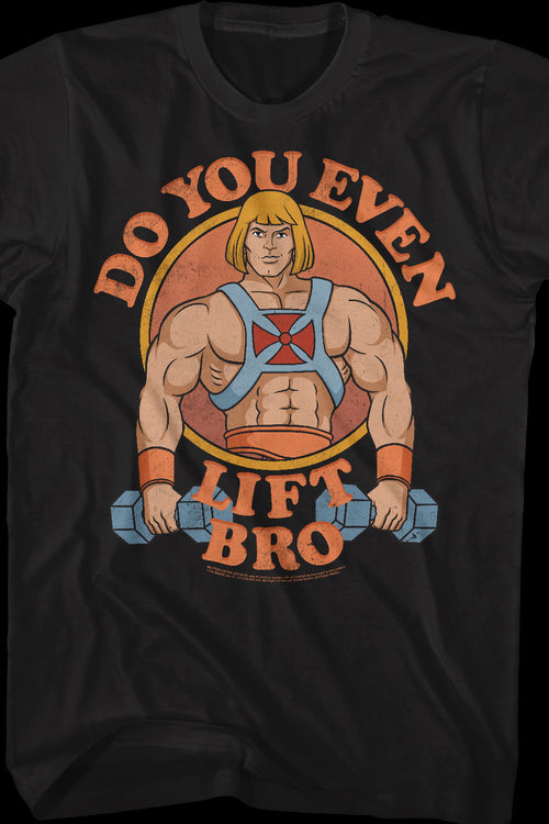 He-Man Do You Even Lift Bro Masters of the Universe T-Shirtmain product image