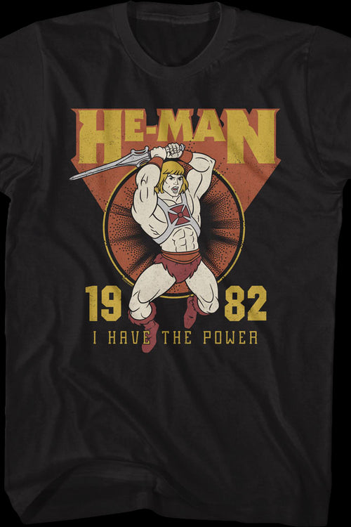 He-Man I Have The Power 1982 Masters of the Universe T-Shirtmain product image